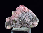 2.2cms RHODOCHROSITE PYRITE CHINA CRYSTAL RHOMBOHEDRAL MINIATURE RB645