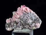 2.2cms RHODOCHROSITE PYRITE CHINA CRYSTAL RHOMBOHEDRAL MINIATURE RB645