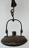 54cms LENTICULAR MINERS LAMP TUNNEL RARE LANTERN IRON CAST NB09