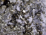 16cms PYRITE CUBIC QUARTZ FLUORITE PERU SHINY CRYSTALS MINERAL MB128