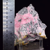 12cms RHODOCHROSITE ROSETTE PERU PINK CRYSTALS HUANZALA MINE MINERAL RB473