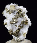 3.8cms APATITE QUARTZ PYRITE DICKITE SCHEELITE ? PERU HUANZALA AB79