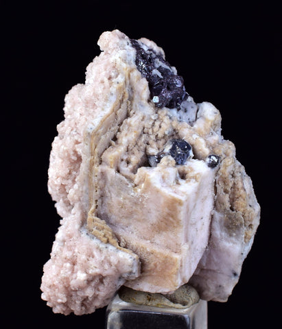 3.8cms PROUSTITE RED RUBY SILVER  MANGANO CALCITE PERU UCHUCCHACUA MINE HB268