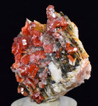 3.6cm VANADINITE CRYSTAL BARITE MIBLADEN MOROCCO MINIATURE MINERAL SPECIMEN WB21