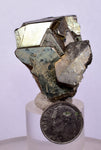 LOT 8  PYRITE OCTAHEDRAL PERU SHINY CRYSTALS MINERAL SPECIMEN COLLECTOR MB147