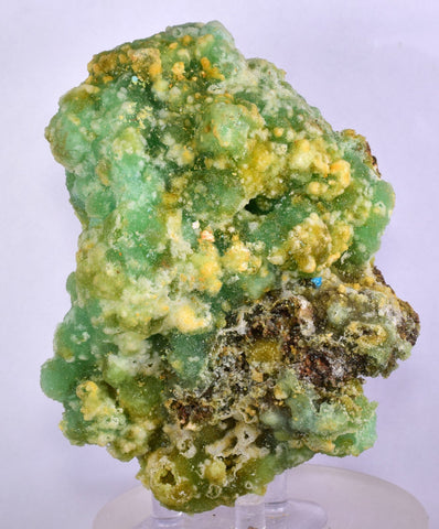 11cms MELANTERITE CHALCANTHITE ROMERITE PERU NATURAL BOTRYOIDAL CRYSTALS FB66