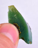 5.1grs GEM SILICA CHRYSOCOLLA LILY MINE PERU CHALCEDONY QUARTZ BLUE ROUGH SB158