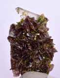 3.6cms PREMIUM EPIDOTE AXINITE QUARTZ CRYSTALS PERU AESTHETIC COLLECTOR CB137