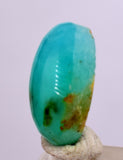 2.5ct GEM BLUE OPAL SCENIC CABOCHON PERU SEASCAPE PENDANT JEWELRY BB361