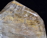 11cms QUARTZ DENDRITIC MANGANESE SHINY POLISHED CRYSTAL MINERAL SPECIMEN QB91