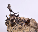 9.5cm NATIVE SILVER WIRES PERU UCHUCCHACUA MINE PYRITE PROUSTITE MANGANITE HB163