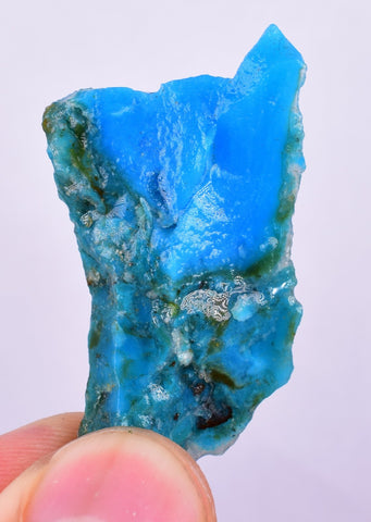 47cts ROYAL BLUE GEM SILICA CHRYSOCOLLA CHALCEDONY LILY MINE PERU ROUGH SB181