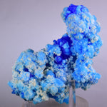 12.5cms NEW BLUE CHALCANTHITE NATURAL BOTRYOIDAL CRYSTALS PERU TRANSLUCENT FB33