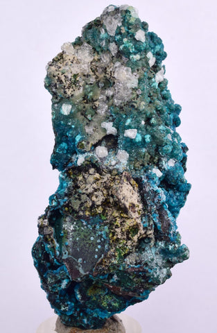 6.6cms QUARTZ CHRYSOCOLLA TENTADORA MINE PERU GRAPE BOTRYOIDAL CRYSTAL CB150