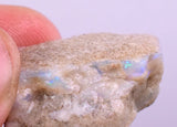 23 cts FIRE OPAL AUSTRALIA PRECIOUS BLUE FIRE OPAL COBBER MATRIX JEWELRY OB66