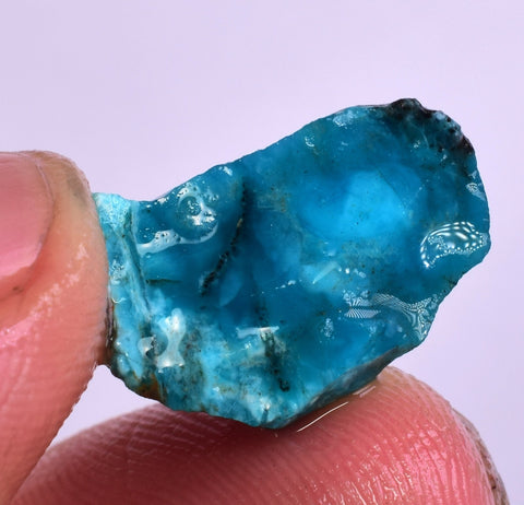 10carats GEM SILICA CHRYSOCOLLA CHALCEDONY PERU HIGH YIELD NEW FIND ROUGH SB165
