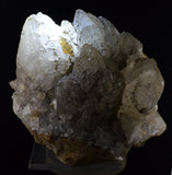14cms CALCITE WITH QUARTZ CRYSTALS PERU SHINY MINERAL SPECIMEN GB26