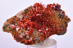 6cm VANADINITE HOLLANDITE CRYSTAL MIBLADEN MOROCCO  MINERAL SPECIMEN WB34