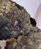 5.5cms PROUSTITE RUBY SILVER  QUARTZ PERU UCHUCCHACUA MINE MINERAL HB211