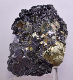 10cms PYRITE CUBIC GALENA BOURNONITE PERU CRYSTALS MINERAL SPECIMEN MB135
