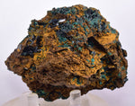 8.4cms ATACAMITE QUARTZ CRYSTALS LIMONITE  LILY MINE PERU MINERAL SPECIMEN AB185