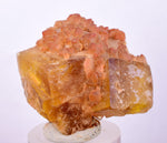 3.8cms GEM YELLOW FLUORITE SHINY CRYSTAL AHOULI MOROCCO MINERAL SPECIMEN KB49