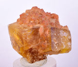 3.8cms GEM YELLOW FLUORITE SHINY CRYSTAL AHOULI MOROCCO MINERAL SPECIMEN KB49