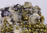 4.1cms APATITE QUARTZ PYRITE CRYSTALS PERU HUANZALA AB246