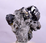 3.4cms SPHALERITE PYRITE GALENA QUARTZ CRYSTALS MINERAL SPECIMEN PERU MB28