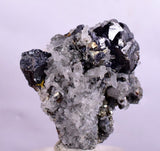 3.4cms SPHALERITE PYRITE GALENA QUARTZ CRYSTALS MINERAL SPECIMEN PERU MB28