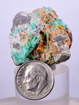 2.8cms GEM EMERALD CRYSTAL PYRITE CALCITE QUARTZ COLOMBIA MINERAL SPECIMEN EB34