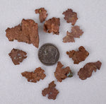 Lot 11 NATIVE COPPER PERU CRYSTAL IRON NEW FIND SOME FINE IRIDESCENT IB30