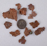 Lot 11 NATIVE COPPER PERU CRYSTAL IRON NEW FIND SOME FINE IRIDESCENT IB30