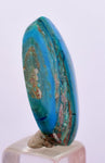 12ct GEM BLUE OPAL SCENIC CABOCHON PERU SEASCAPE PENDANT JEWELRY BB384