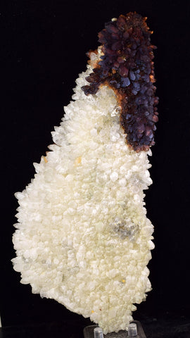 26cms STALACTITE QUARTZ IRIDESCENT GOETHITE LIMONITE PERU MINERAL SPECIMEN QB71