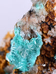 5.4cms CHRYSOCOLLA MALACHITE SELENITE CRYSTALS PERU QUARTZ CALCITE CB28