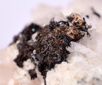6.6cms NATIVE SILVER WIRE CALCITE PERU UCHUCCHACUA MINE MINERAL SPECIMEN HB246
