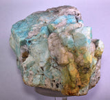 18cms AMAZONITE MICROCLINE QUARTZ CRYSTALS DENDRITES MICA MUSCOVITE PERU EB66