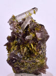 3.6cms PREMIUM EPIDOTE AXINITE QUARTZ CRYSTALS PERU AESTHETIC COLLECTOR CB137