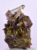 3.6cms PREMIUM EPIDOTE AXINITE QUARTZ CRYSTALS PERU AESTHETIC COLLECTOR CB137