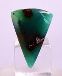 5carats GEM SILICA CHRYSOCOLLA CABOCHON CHALCEDONY LILY MINE PERU SCENIC BB145