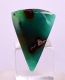 5carats GEM SILICA CHRYSOCOLLA CABOCHON CHALCEDONY LILY MINE PERU SCENIC BB145