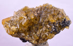 3.7cms GEMMY BARITE GOLDEN CRYSTALS PERU SHINY TRANSLUCENT MINERAL EB86