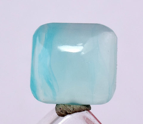 2ct GEM BLUE OPAL SCENIC CABOCHON PERU SEASCAPE PENDANT JEWELRY BB299