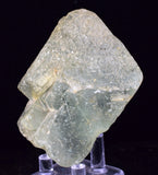 7.4cms GREEN FLUORITE CRYSTAL PERU PERU SHINY MINERAL SPECIMEN KB61
