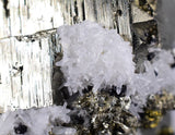 4.7cms PYRITE CUBIC QUARTZ CALCITE PERU SHINY CRYSTALS MINERAL COLLECTOR MB11