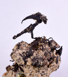 9.5cm NATIVE SILVER WIRES PERU UCHUCCHACUA MINE PYRITE PROUSTITE MANGANITE HB163