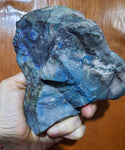 14cm NATURAL SCULPTURE IT LOOKS LIKE PICASSO ? AZURITE MALACHITE PERU QB118F