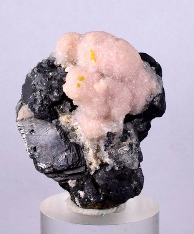 5cms RHODOCHROSITE ROSETTE PYRITE GALENA QUARTZ PERU BOTRYOIDAL CRYSTAL RB122