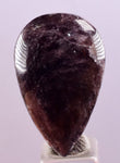 LOT 6 GEM AXINITE PURPLE CABOCHONS  PERU SUPER SHINY RARE MINERAL SPECIMEN BB321
